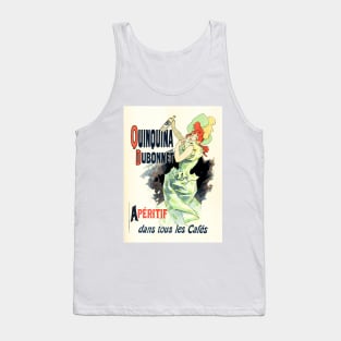 QUINQUINA DUBONNET Liqueur Aperitif Lithograph Advertisement Jules Cheret Tank Top